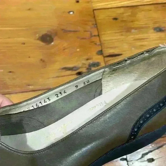 Salvatore Ferragamo brown and black Two Tone Oxford Lace Up Shoes Size 9 - Picture 5 of 10